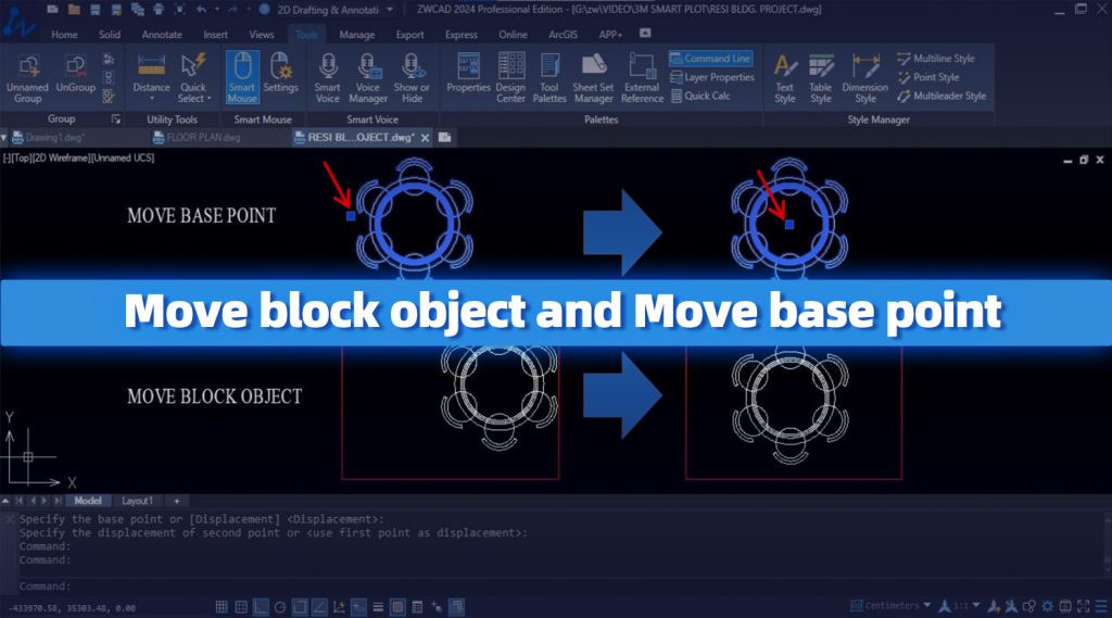 Khám phá sức mạnh của tính năng Block Base Point Change trong ZWCAD ...