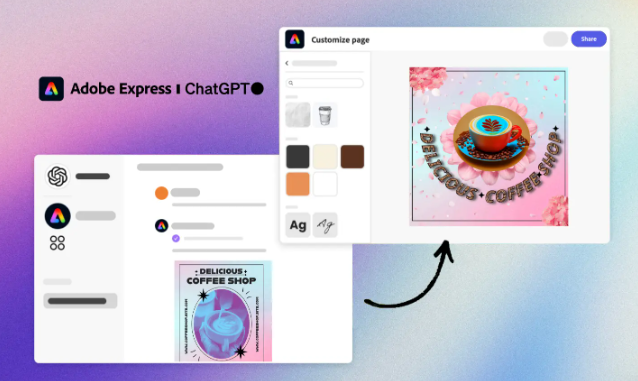Adobe express and chat GPT