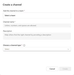 Create channels with ease