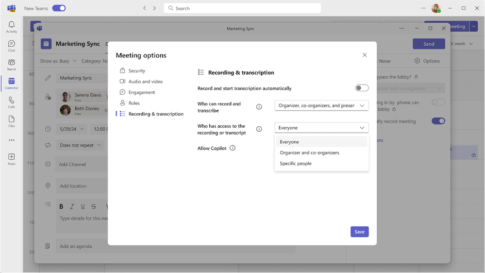 meeting recording, transcript, aigenerated insights