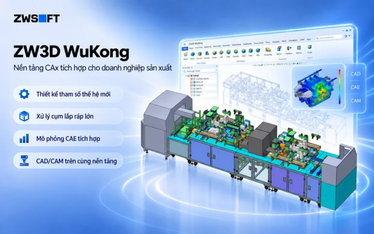 Zw3D Wukong Giải pháp tích hợp dành cho doanh nghiệp SME