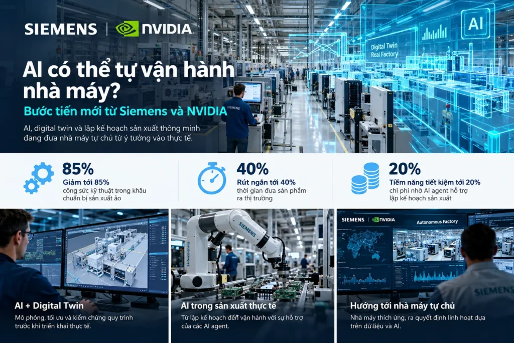 Siemens and NVIDIA AI-powered manufacturing benefits and Digital Twin technology
